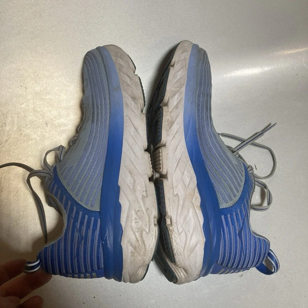 HOKA ONE ONE Bondi 6 Shoes Womens Size 10 Blue Running Mesh Road Sneakers